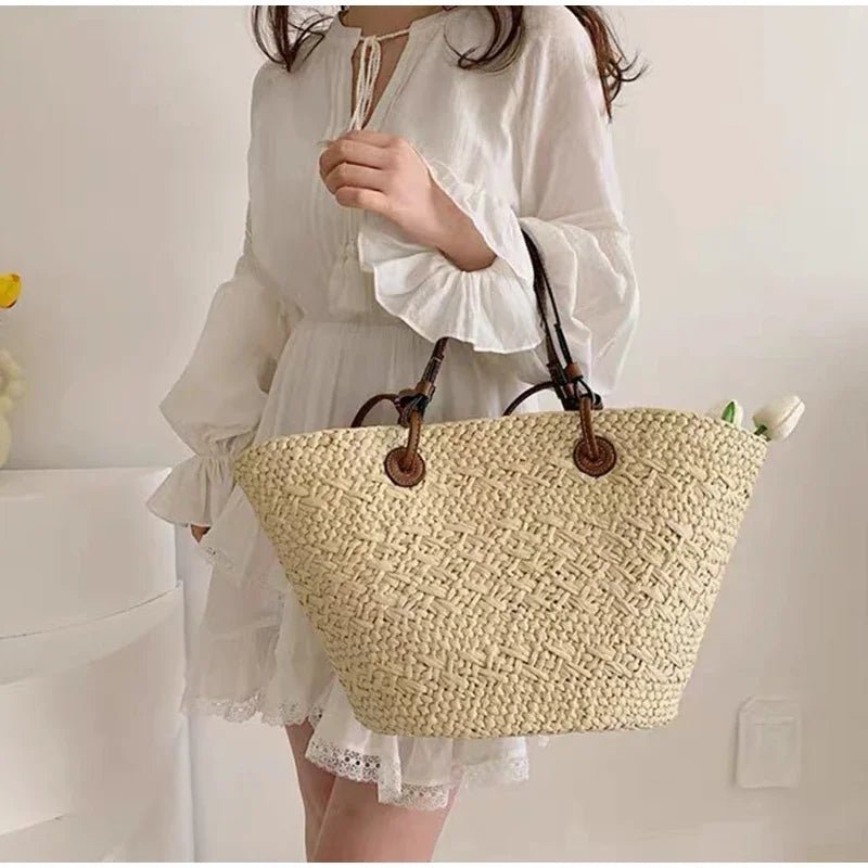 Margot Woven Summer Tote