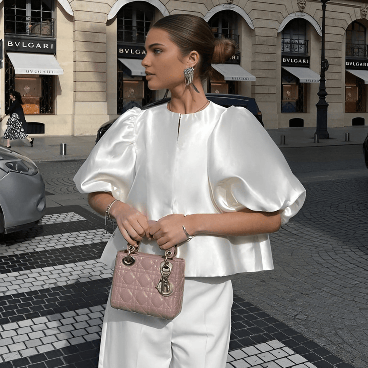 Natalie Satin Blouse