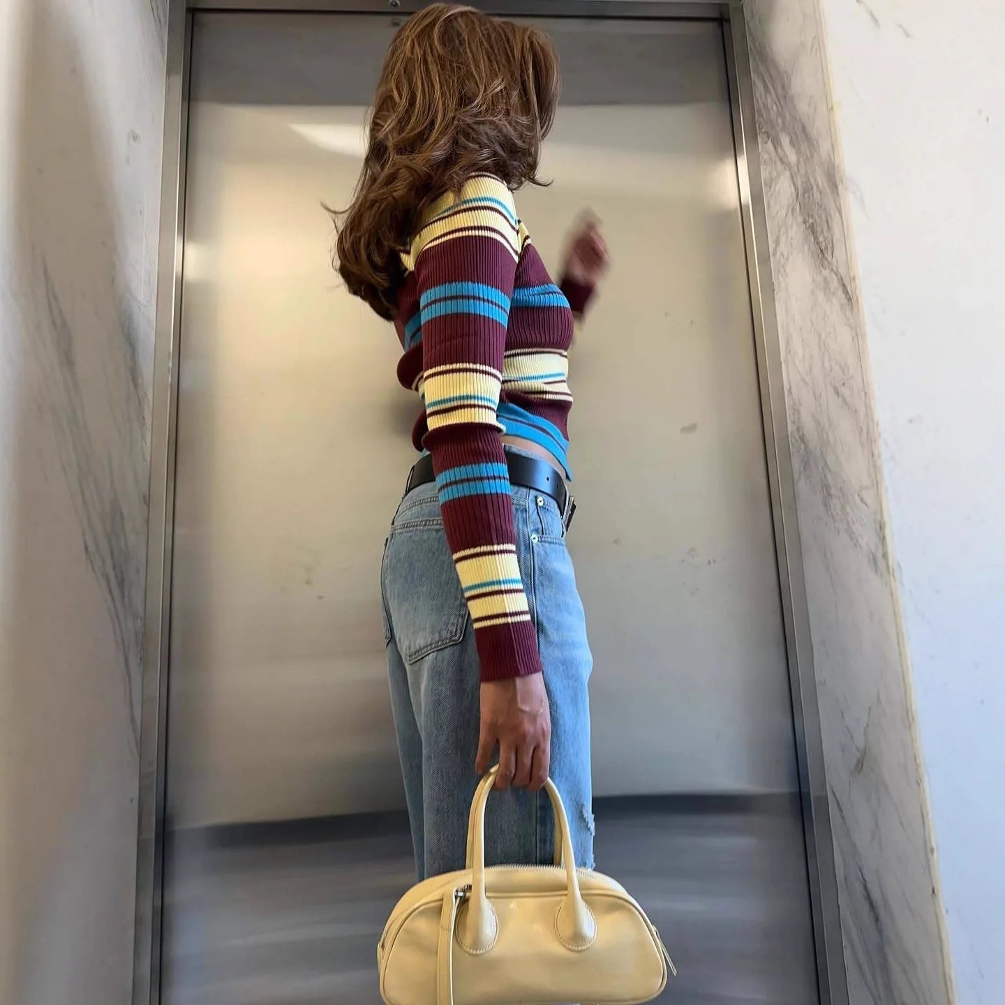 Ellie Striped Knit Cardigan