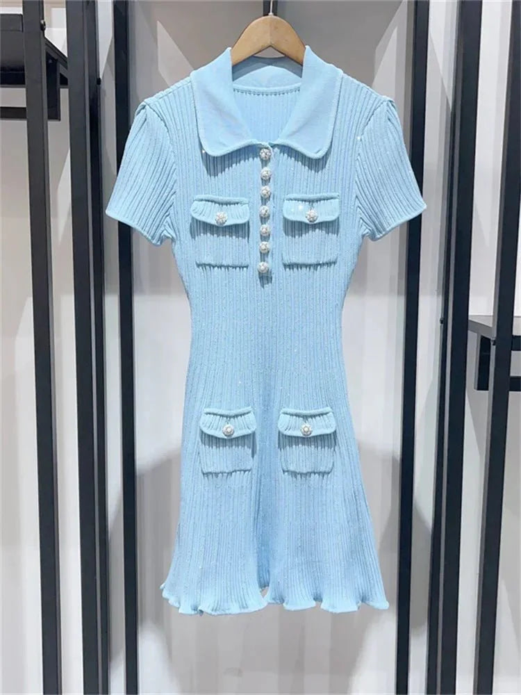 Emelia Sequin Knit Mini Dress
