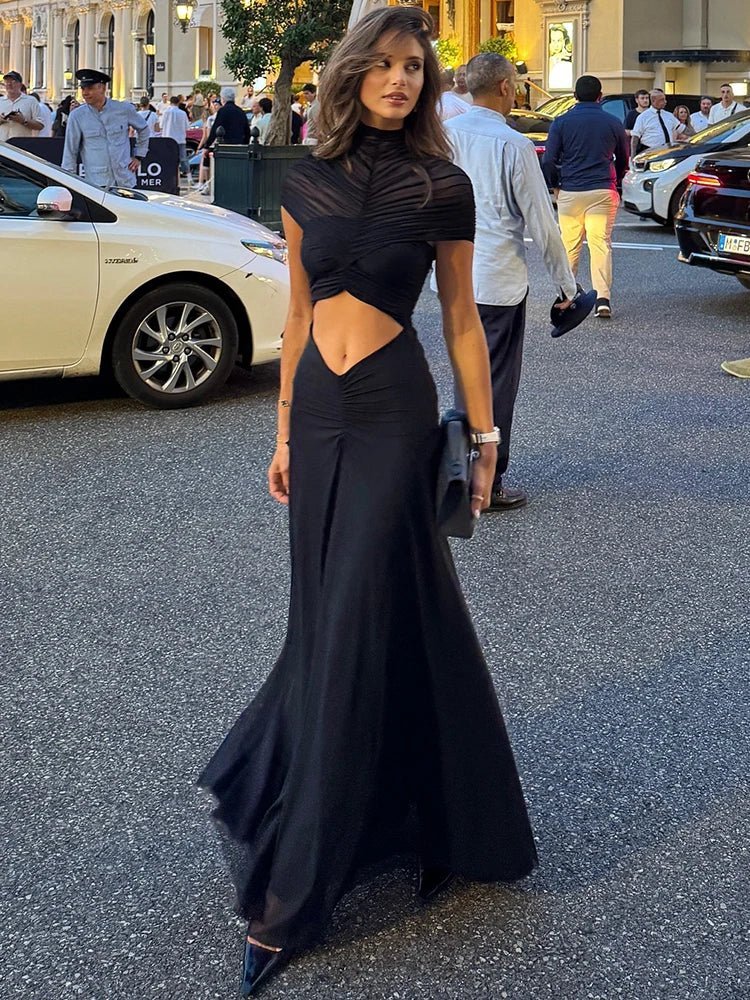 Natasha Ruched Bodycon Maxi Dress