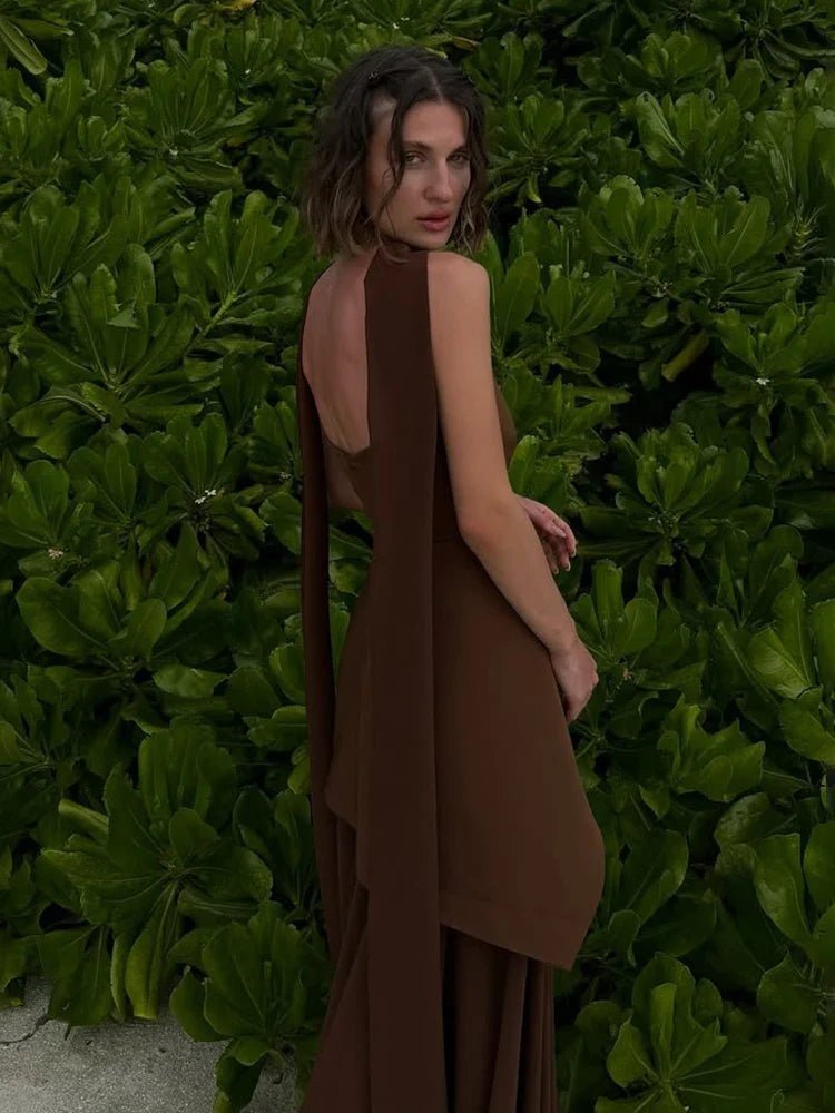 Valentina Mesh Strapless Maxi Dress