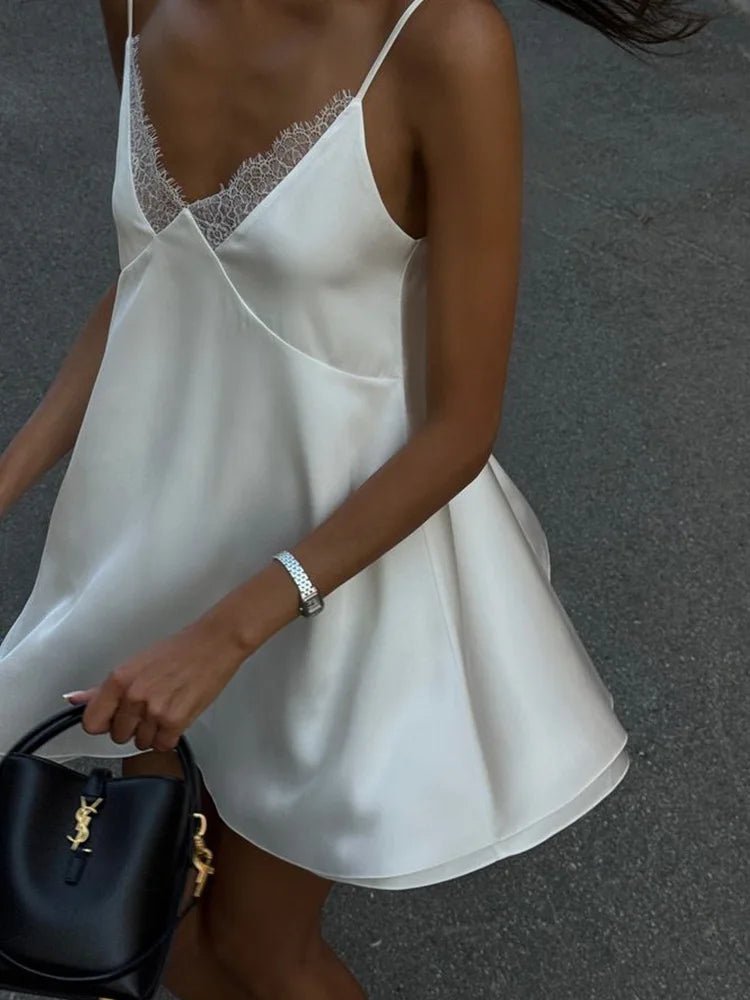 Zinnia Satin Mini Cami Dress