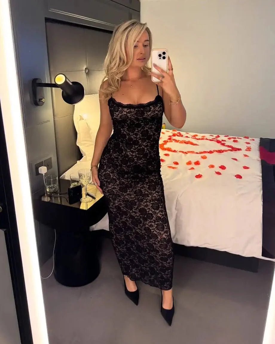 Margot Off-Shoulder Lace Maxi Dress