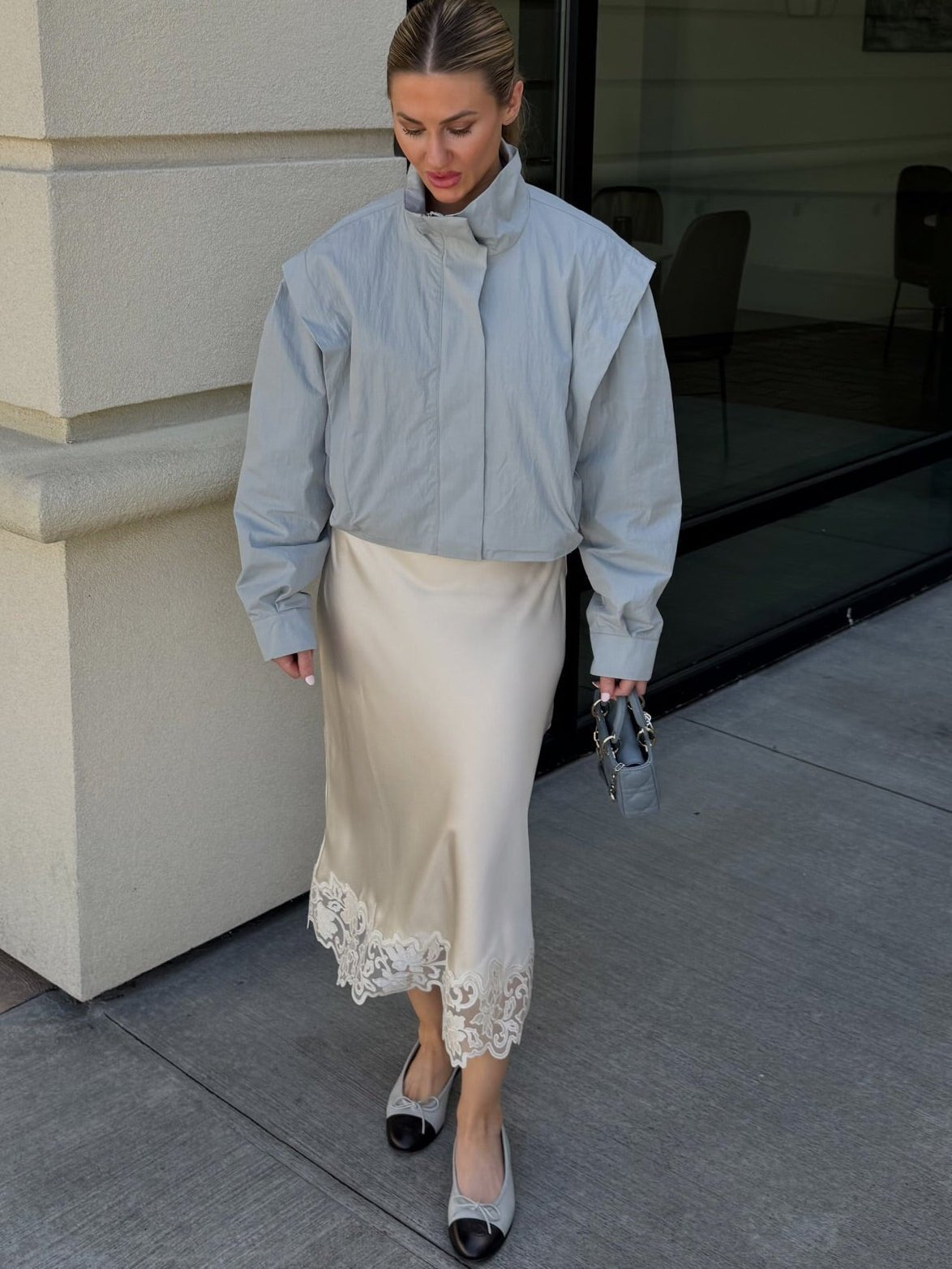 Natalie Cropped Windbreaker Jacket