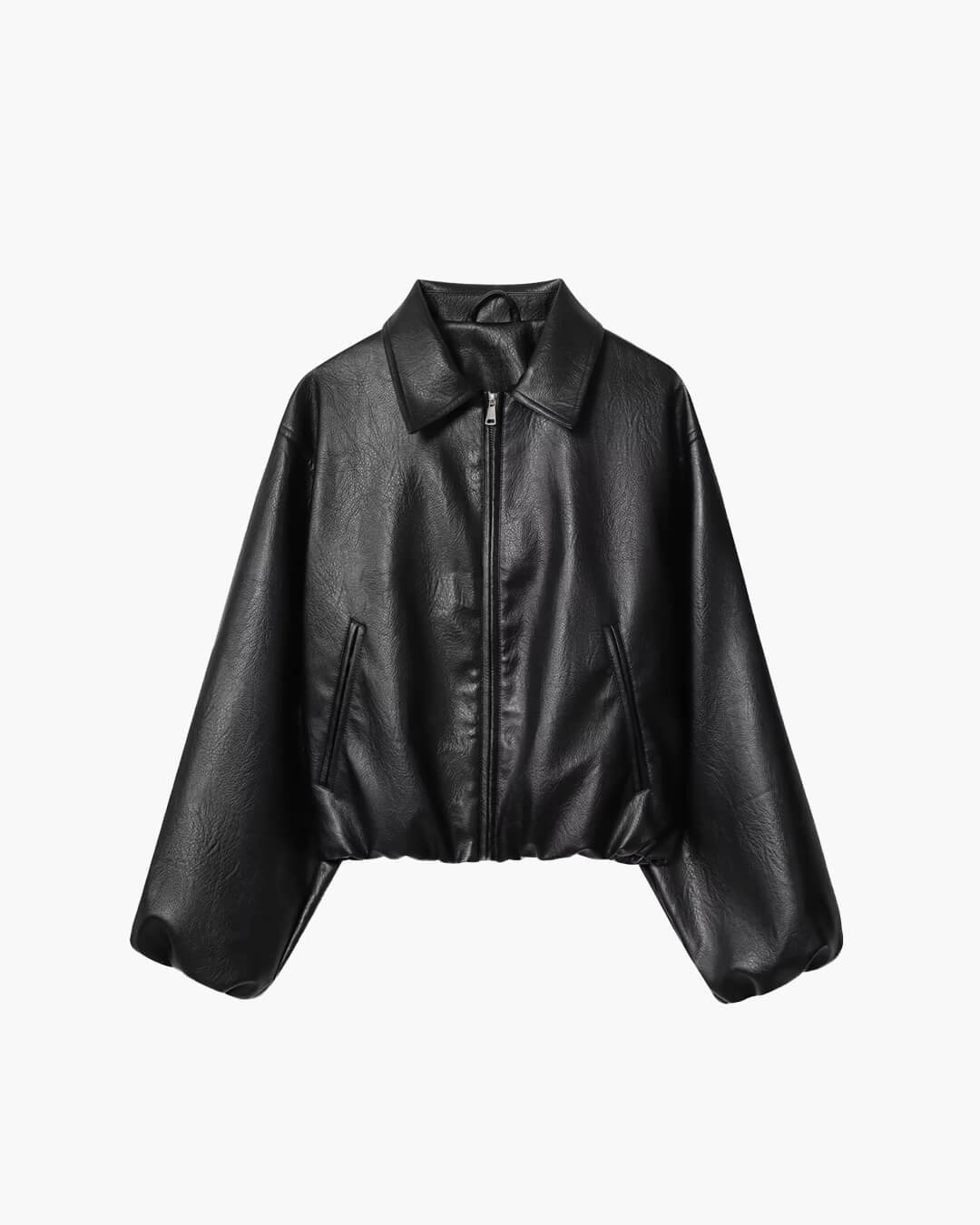 Sienna Faux Leather Bomber Jacket