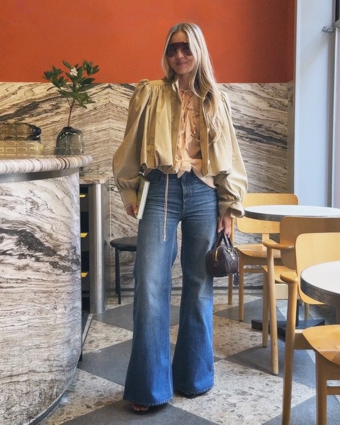 Margot Cropped Pleated Jacket