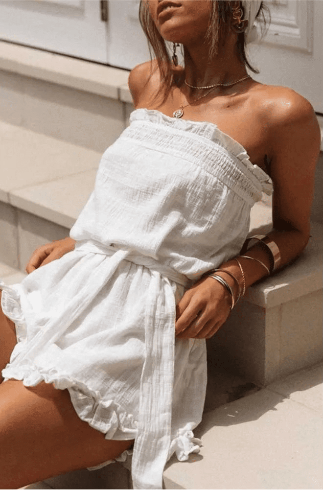 Sophie Belted Tube Jumpsuit