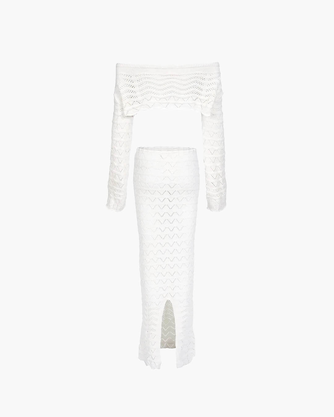 Lily Off-Shoulder Knit Set