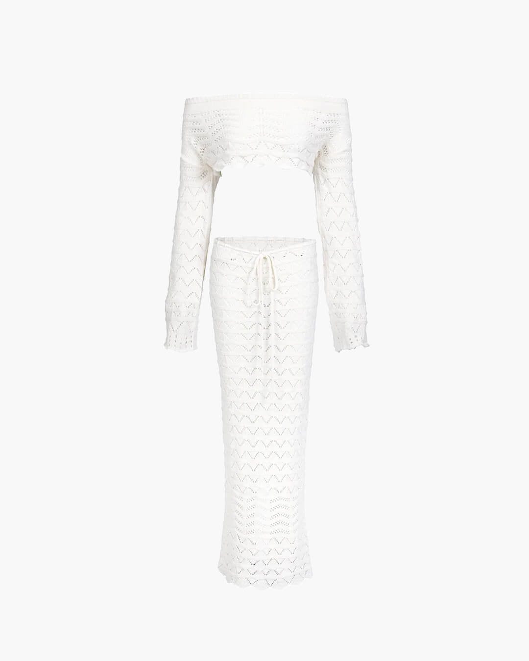 Lily Off-Shoulder Knit Set