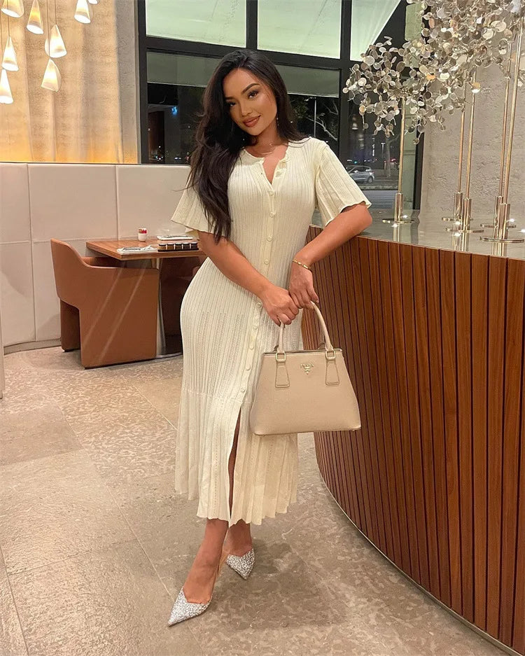 Shelly Bodycon Knitted Maxi Dress