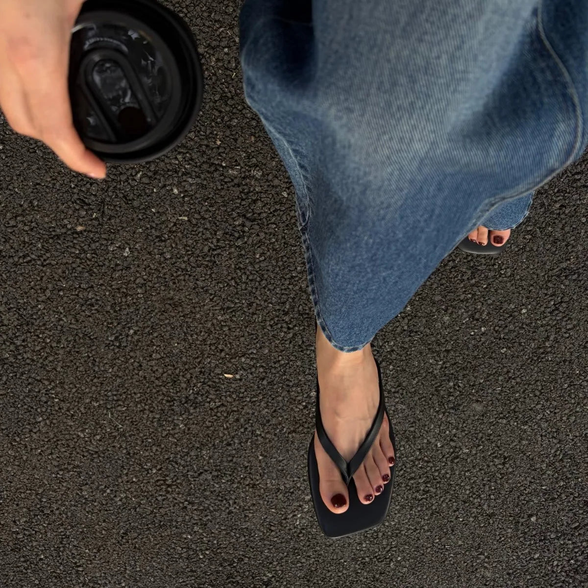 Iris Square-Toe Beach Sandal