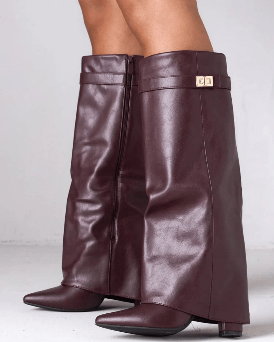 Jasmin Leather Lace-Up Boots
