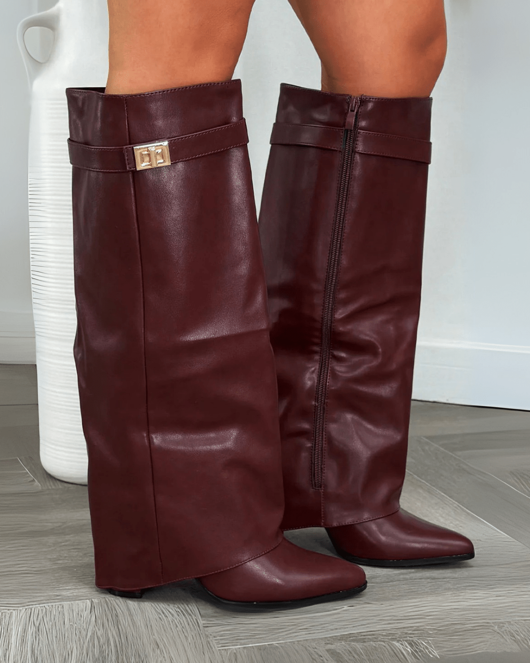 Jasmin Leather Lace-Up Boots