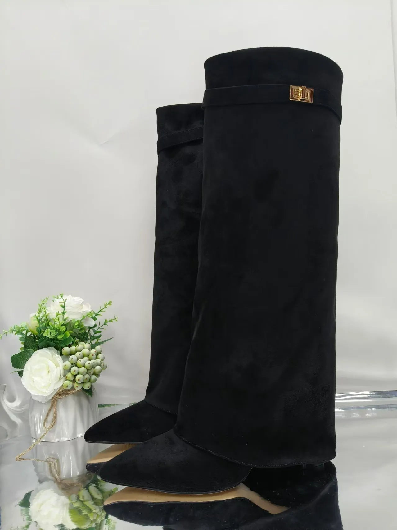 Jasmin Leather Lace-Up Boots