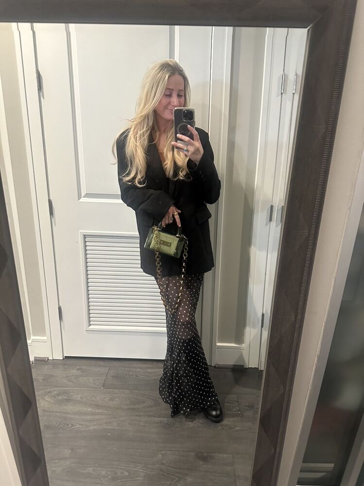 Shirley Polka Dot Maxi Skirt