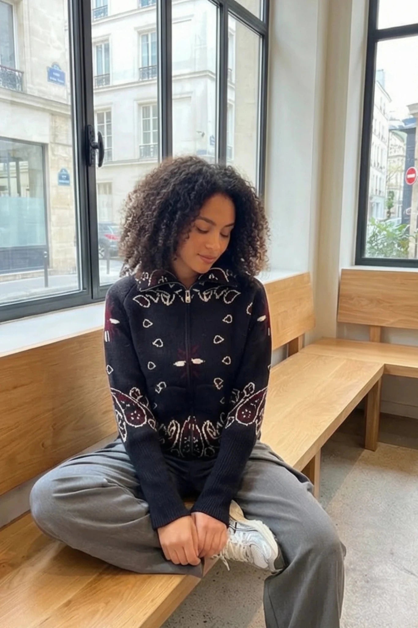 ZEYA - Stacey Paisley Knitted Cardigan