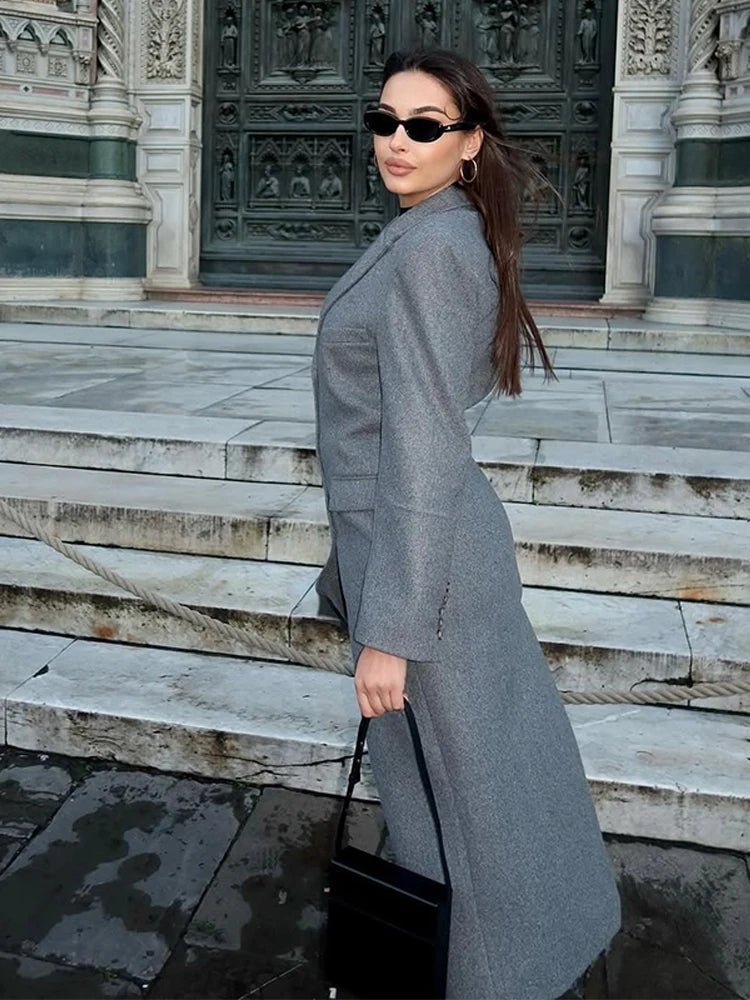 ZEYA - Alexis Cinched Waist Long Coat