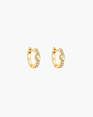 Amber Hoop Earrings