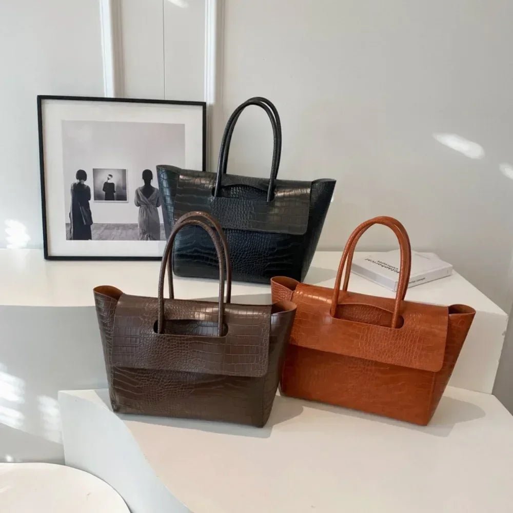 ZEYA - Amelia Embossed Leather Tote