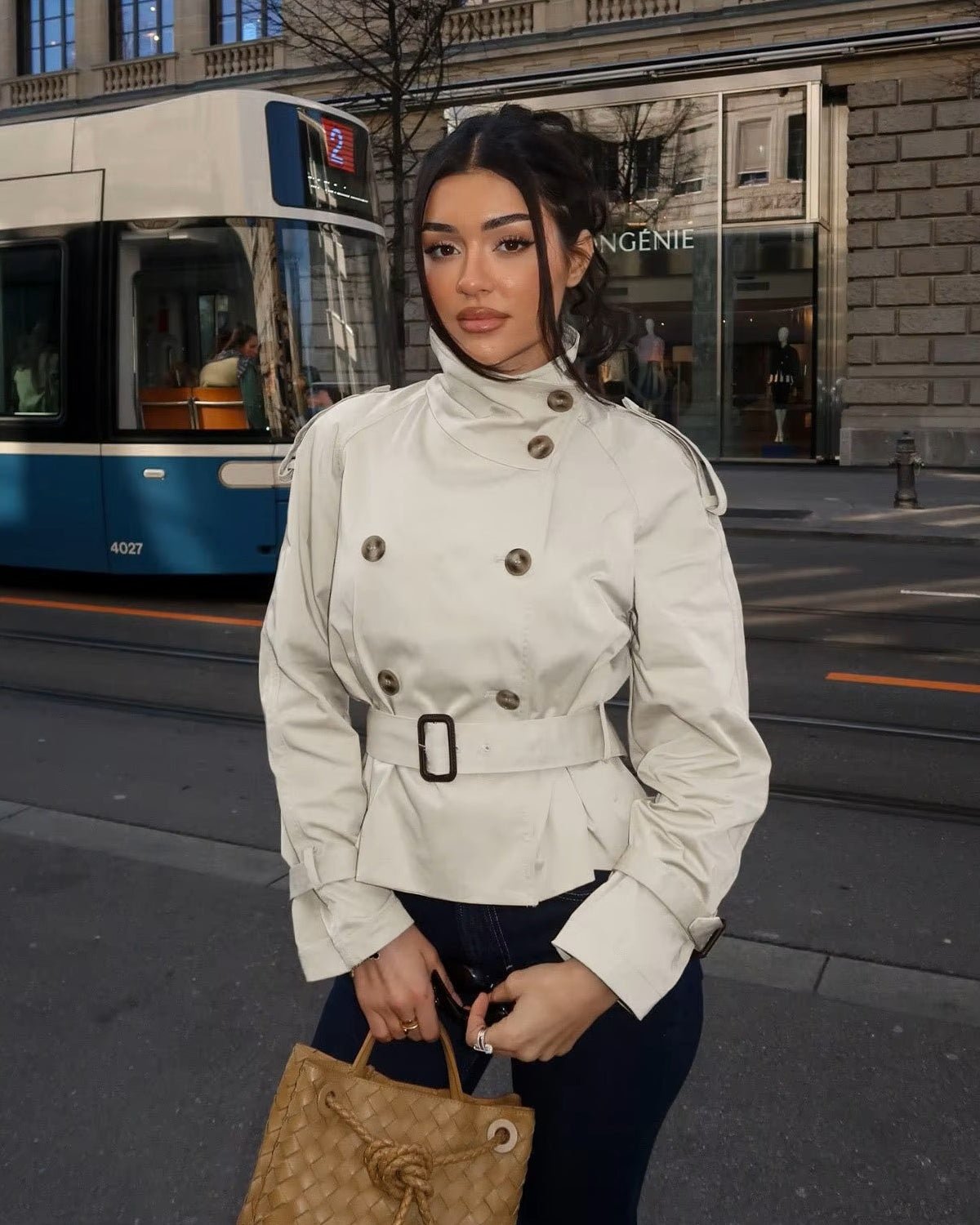 ZEYA - Amelie Belted Trench Coat