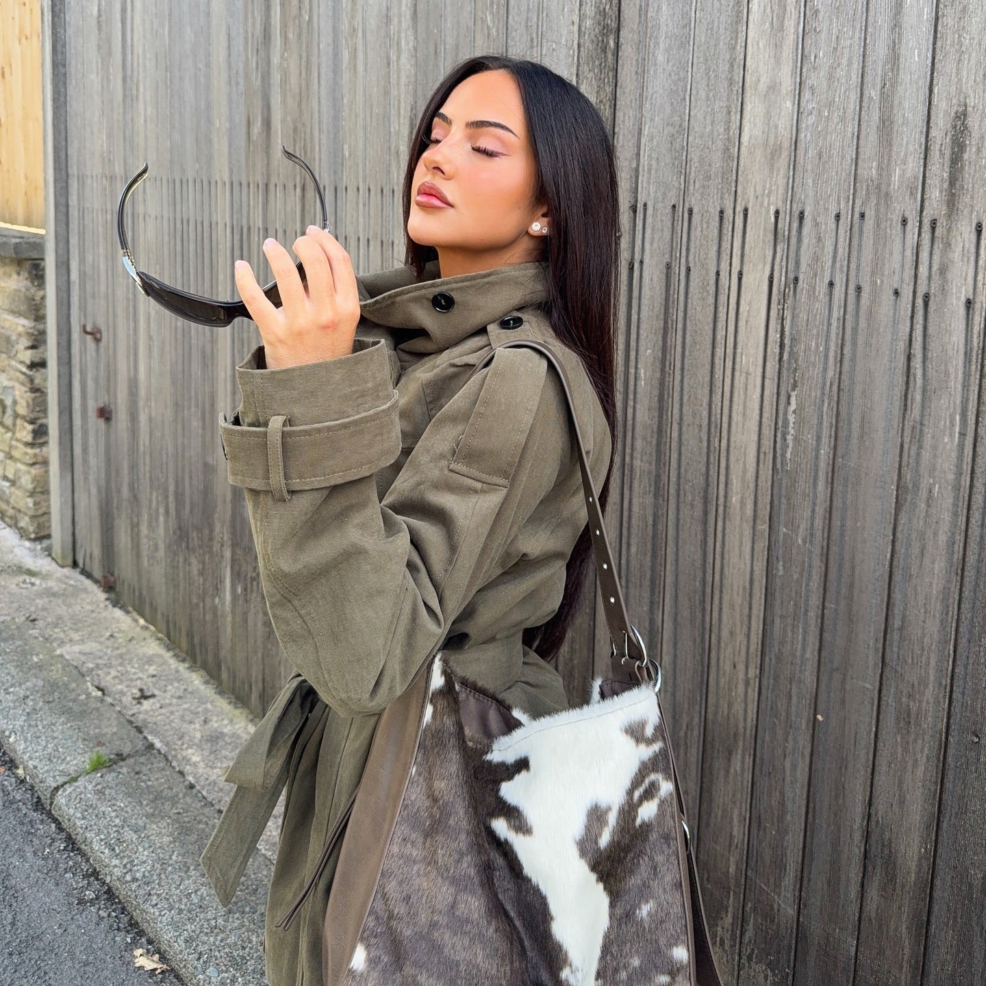 ZEYA - Anastasia Belted Windbreaker Jacket