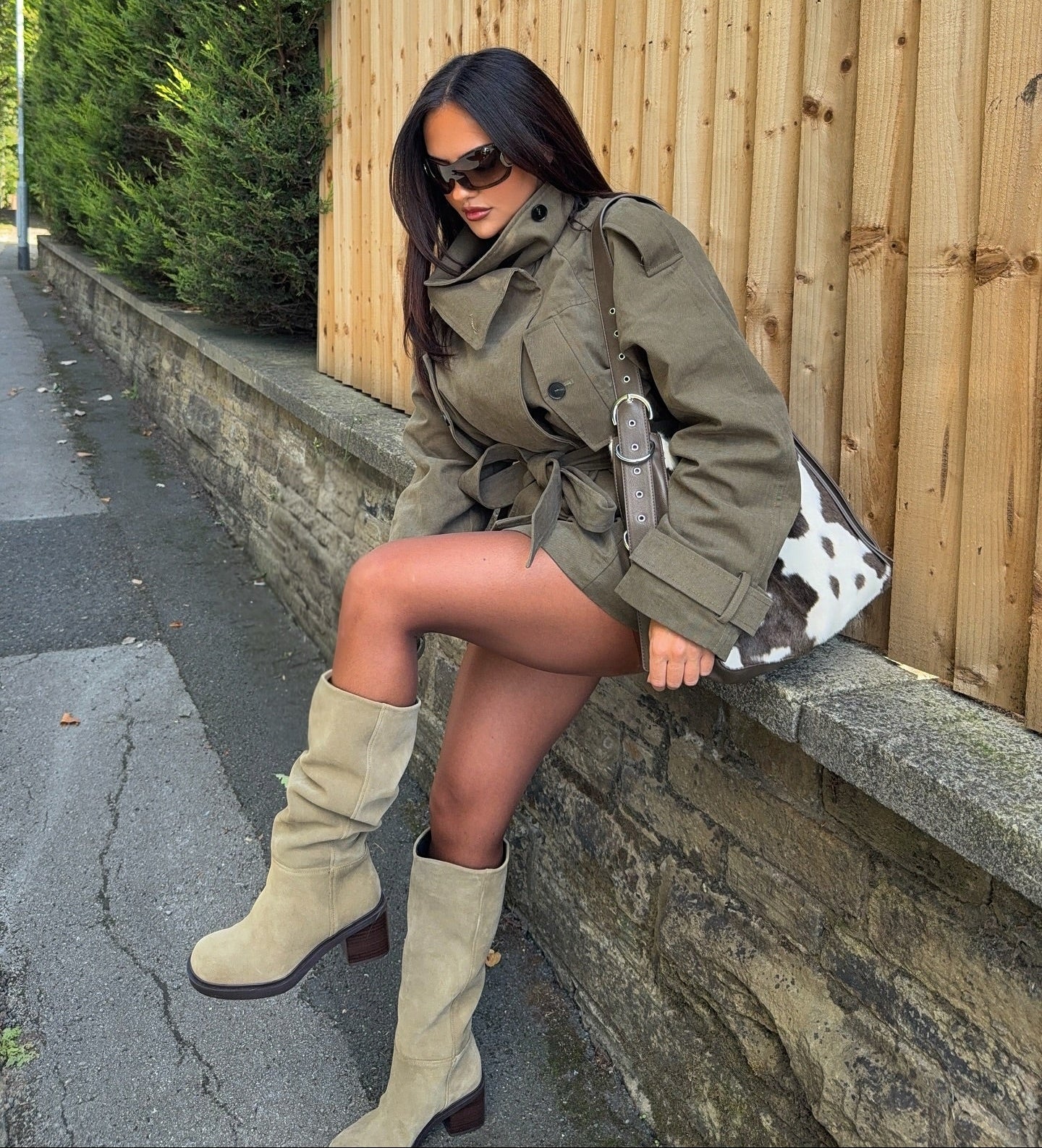 ZEYA - Anastasia Belted Windbreaker Jacket