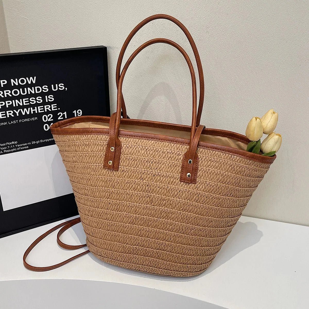 ZEYA - Aneyla Forest Woven Single - Shoulder Tote