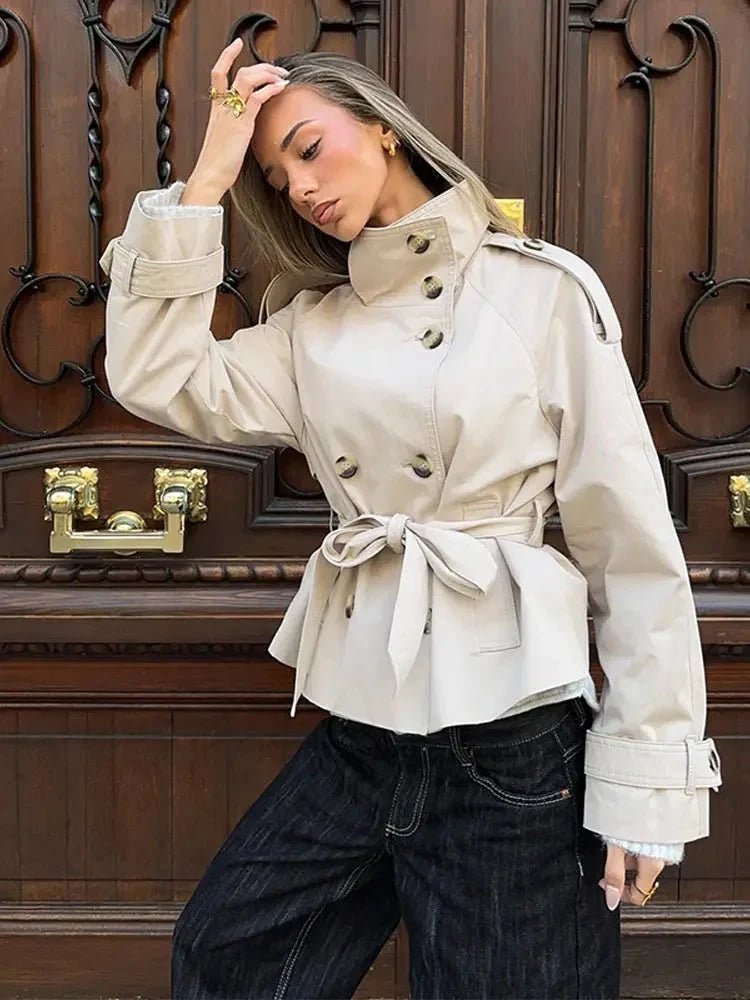 ZEYA - Anna Belted Short Trench Coat