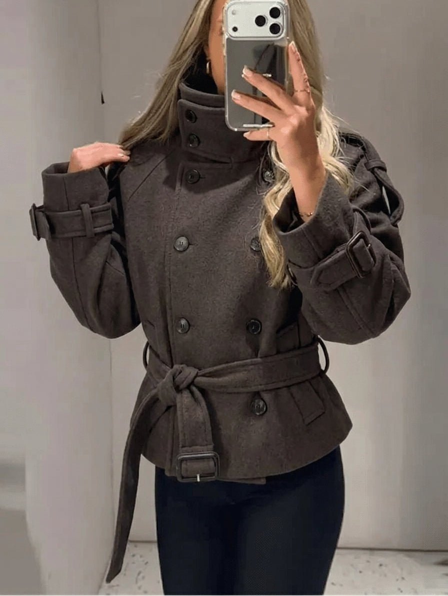 ZEYA - Anne Double Breasted Belted Coat