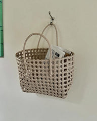 Annie Open-Weave Tote Bag