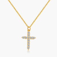 Ariadne Zirconia Cross Pendant Necklace