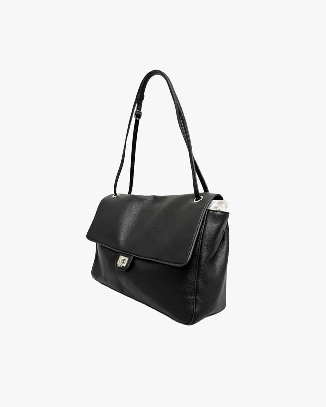 ZEYA - Ava Maxi Flap Leather Shoulder Bag