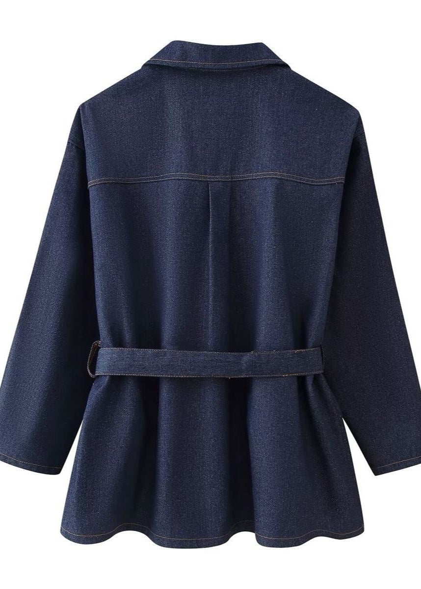 ZEYA - Avery Belted Denim Set