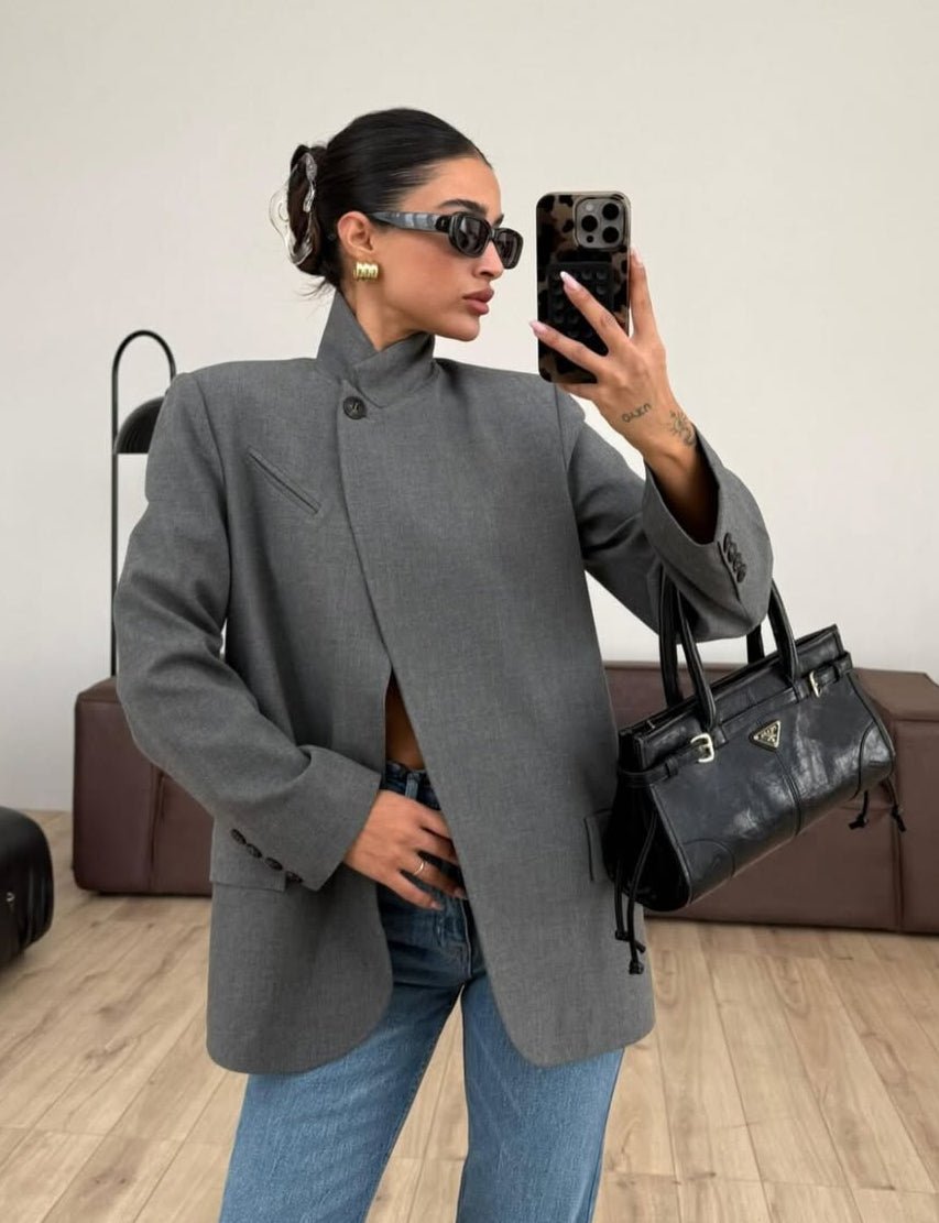 ZEYA - Bessie Vintage Asymmetric Blazer