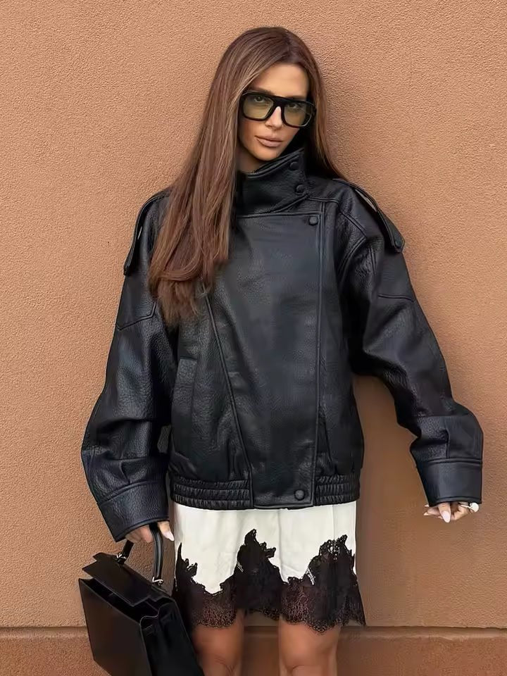 ZEYA - Bianca Asymmetric Button Pocket Jacket