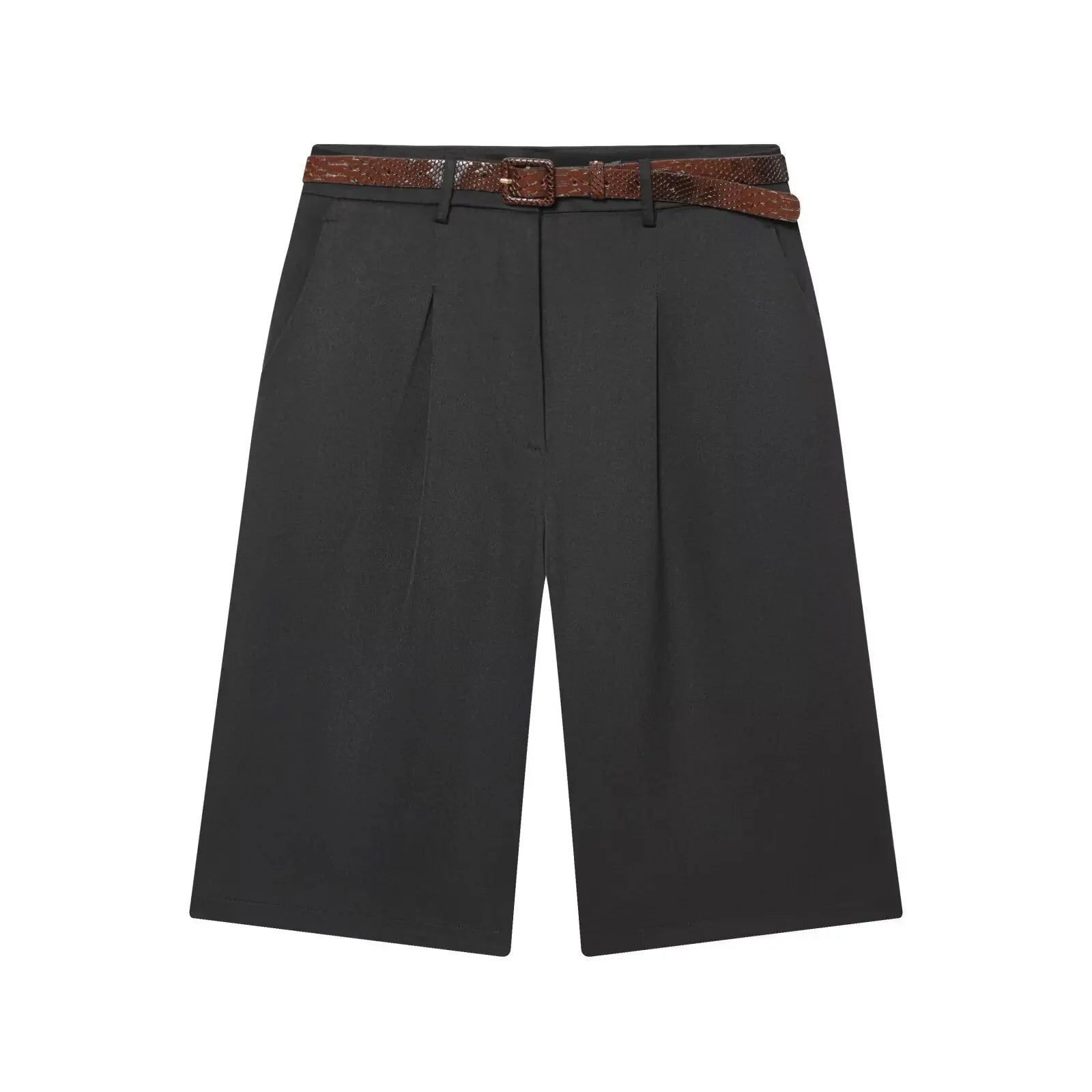 ZEYA - Bianca High Waist Bermuda Shorts with Belt