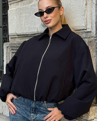 Hanna Puffed Bomber Jacket
