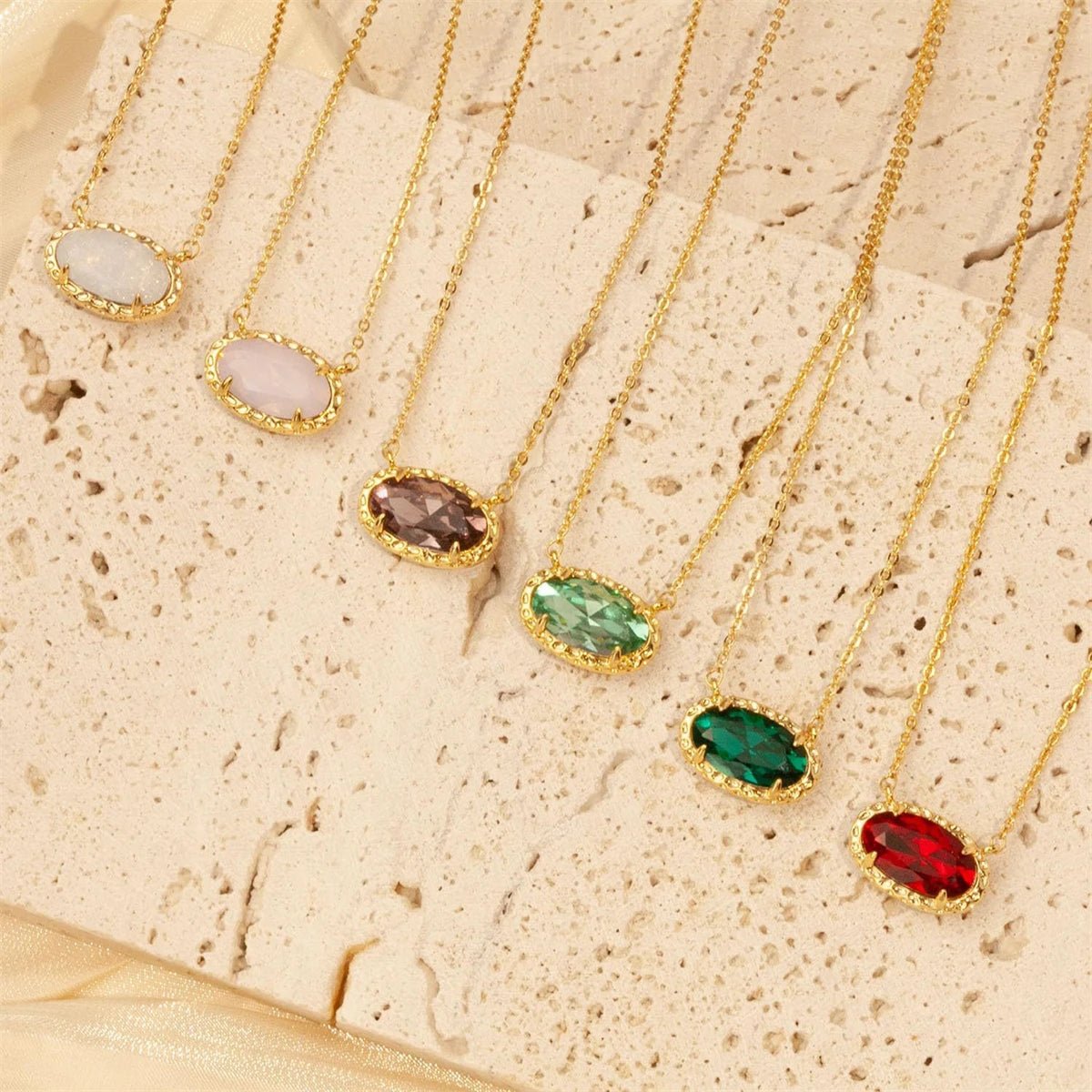 ZEYA - Blythe Natural Stone Necklace