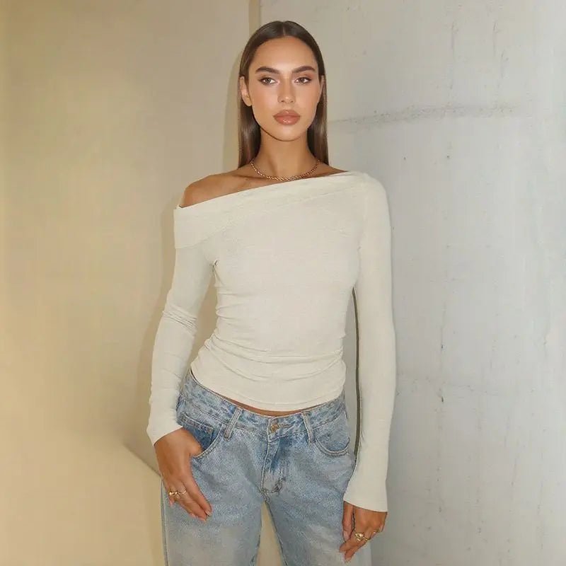 ZEYA - Bobbie Asymmetrical Off Shoulder Top