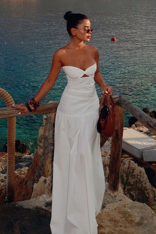 ZEYA - Camia Cut - Out Strapless Maxi Dress