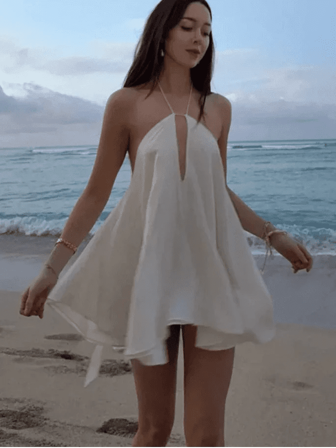 ZEYA - Catalina Off - Shoulder Hollow Out Summer Dress