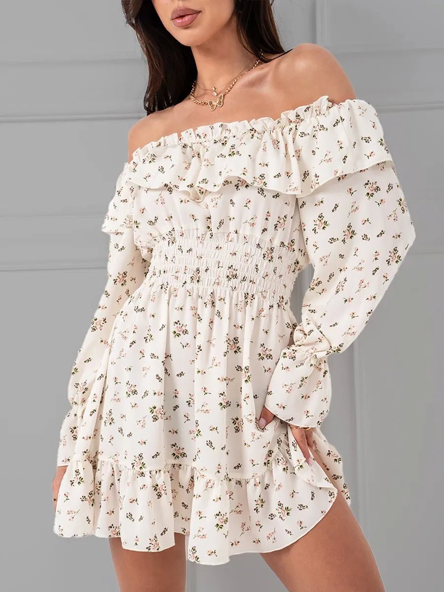 ZEYA - Cecile Off - Shoulder Ruffled Mini Dress