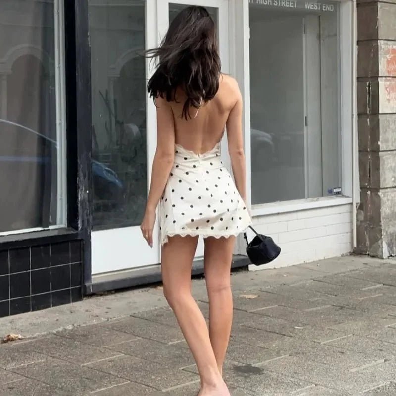 ZEYA - Coraline Backless Lace Mini Dress