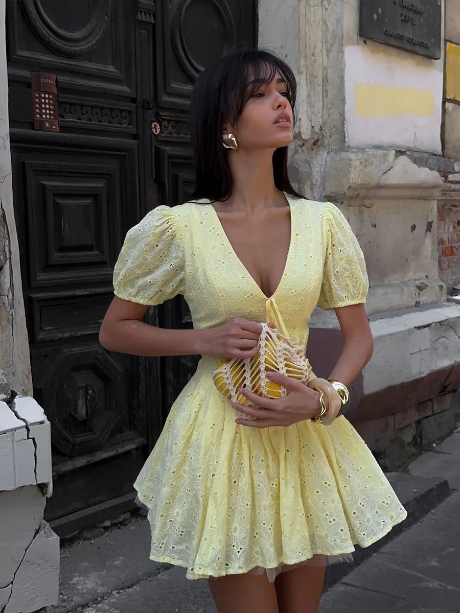 ZEYA - Denise Puff Sleeve Mini Dress