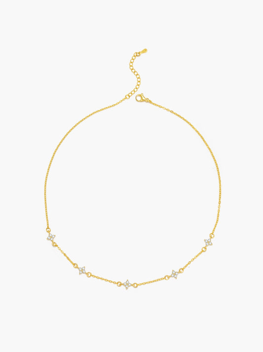 ZEYA - Dina Flower Zirconia Necklace