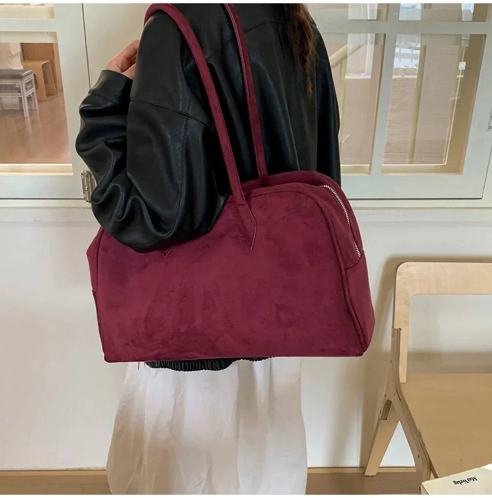 ZEYA - Dominica Suede Shoulder Bag