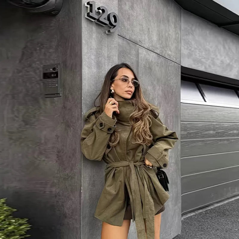 ZEYA - Elena Belted Trench Coat