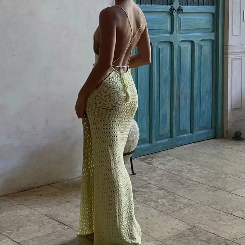 Elena Crochet Slip Dress