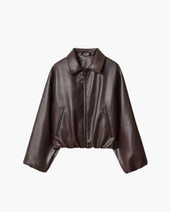 Elisabeta Zip Up Faux Leather Jacket